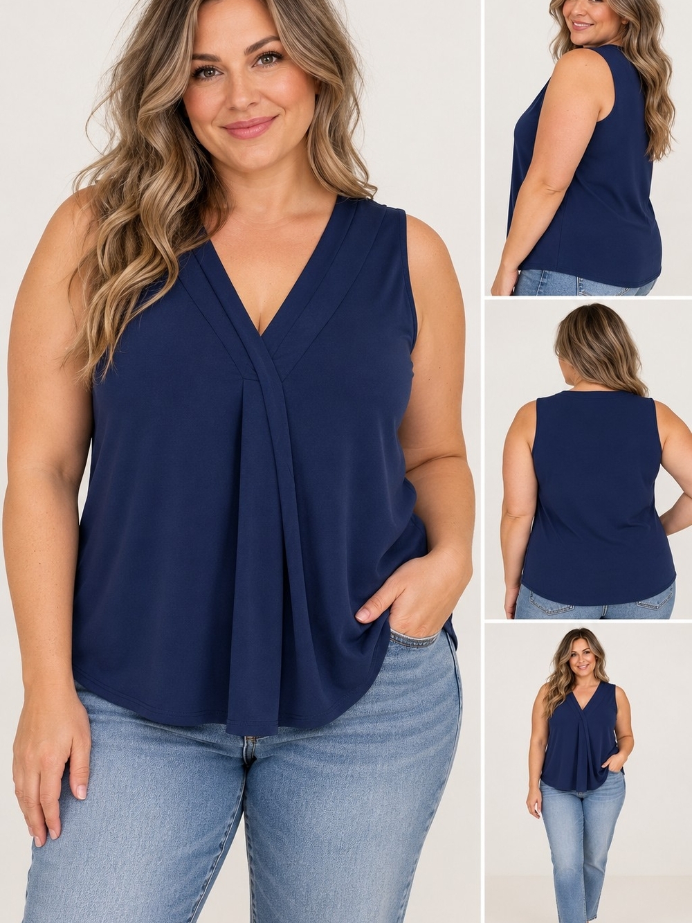 Lane Bryant Sleeveless V-Neck Blouse – Size 5X – NWT